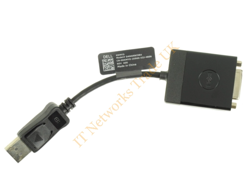 KKMYD Dell DisplayPort to DVI Video Dongle Adapter Connector