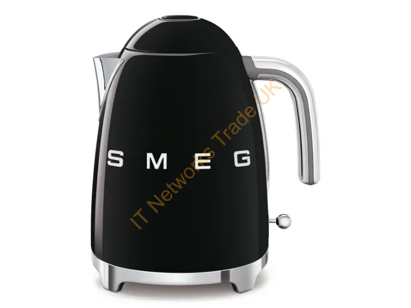 KLF03BLEU - SMEG 50's Style Kettles KLF03BLEU Black 1.7 L 2400 W Black Stainless steel Water level indicator Overheat protection