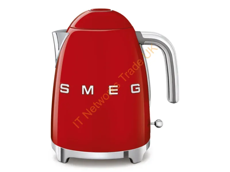 KLF03RDEU - SMEG 50's Style Kettles KLF03RDEU Red 1.7 L 2400 W Red Stainless steel Water level indicator Overheat protection