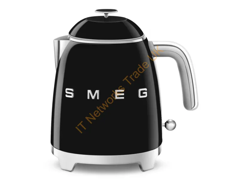 KLF05BLEU - SMEG 50's Style Kettles KLF05BLEU Black 0.8 L 1400 W Black Plastic Water level indicator Filtering
