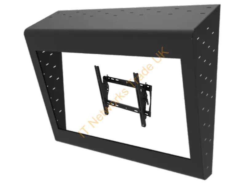 KLR64255 - Peerless -Av, Ncnr, Drop-Ship Only Ligature Resistant Tv Enclosure For 42" To 55" Flat Panel Screens, Black, Must Ship Ltl Truck