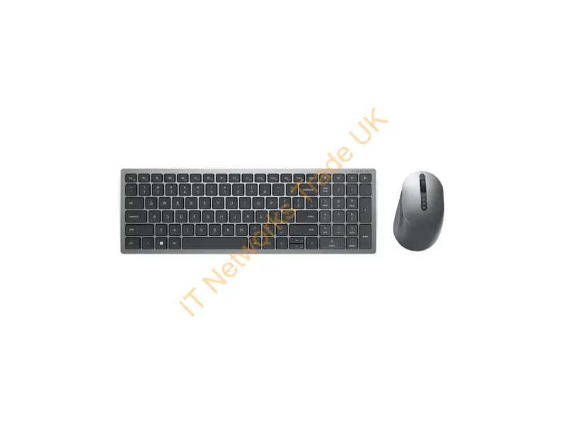 KM7120W-GY-US - Dell Km7120W Keyboard Mouse Included Office Rf Wireless + Bluetooth English Gray, Titanium