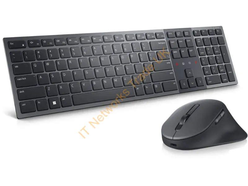 KM900-GR-US - Dell Km900 Keyboard Mouse Included Office Rf Wireless + Bluetooth Qwerty English Graphite