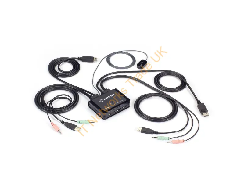 KV62-CBL - Black Box 2Port 4K60 Displayport Cable Kvm Switch