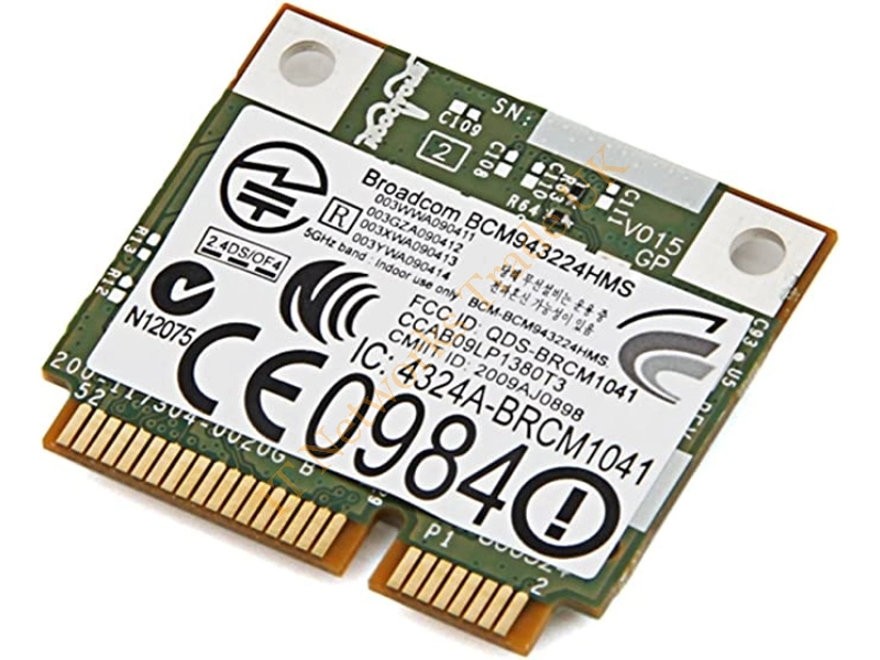 KVCX1 Dell Wireless 1520 (11agn) WLAN Half-Height mini-Card for Dell Inspiron / Latitude / Studio Laptops / Alienware / OptiPlex / Precision Mobil Wireless LAN Card