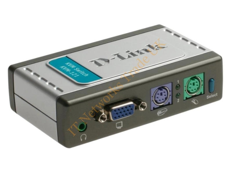 KVM-121 D-Link 2-Port PS/2 KVM Switch with Audio Support