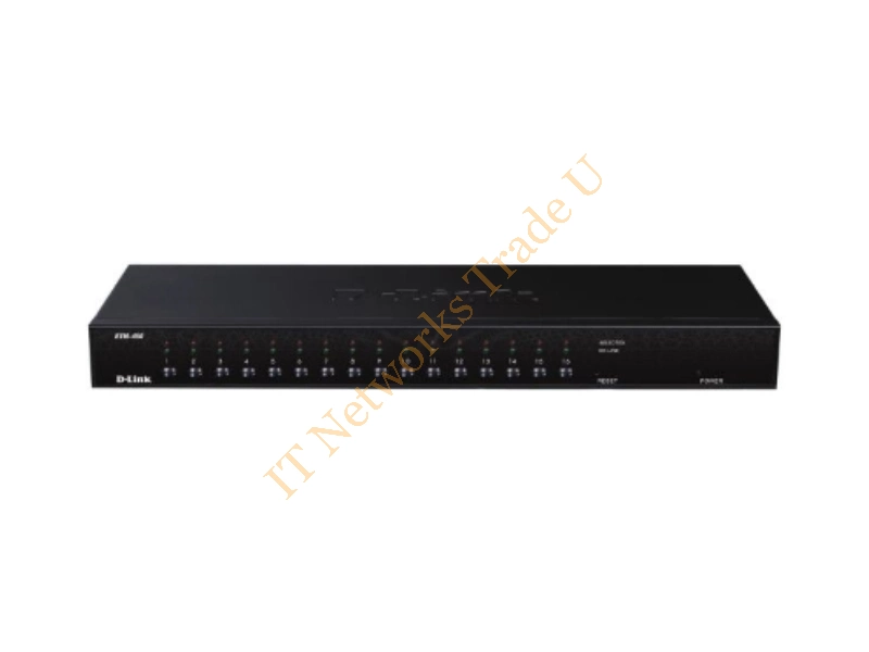 KVM-450 D-Link 16-Port PS/2 USB KVM Switch Rack Mountable