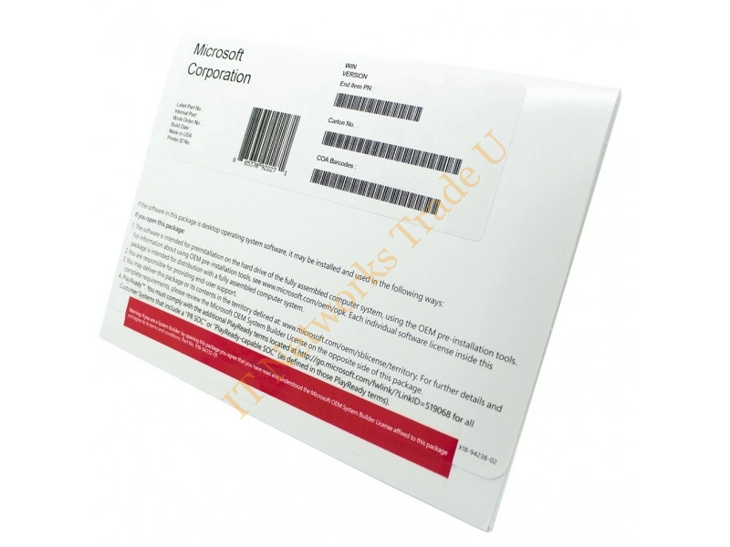 KW9-00140 Microsoft Windows 10 Home 64-Bit English (OEM DVD) Operating System