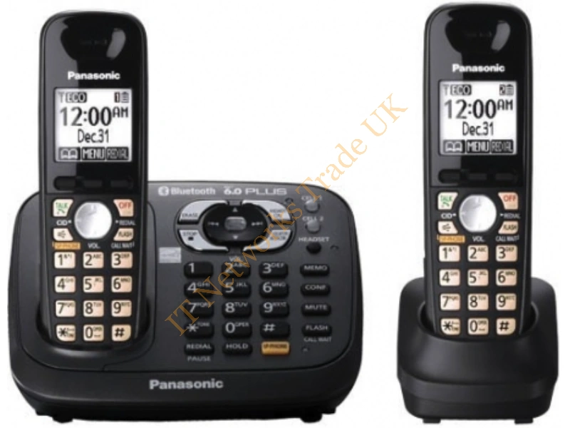 KX-TG6582T Panasonic KX-TG6582T Duo Cordless Phone 1 x Phone Line(s) 1 x Headset IP Phone