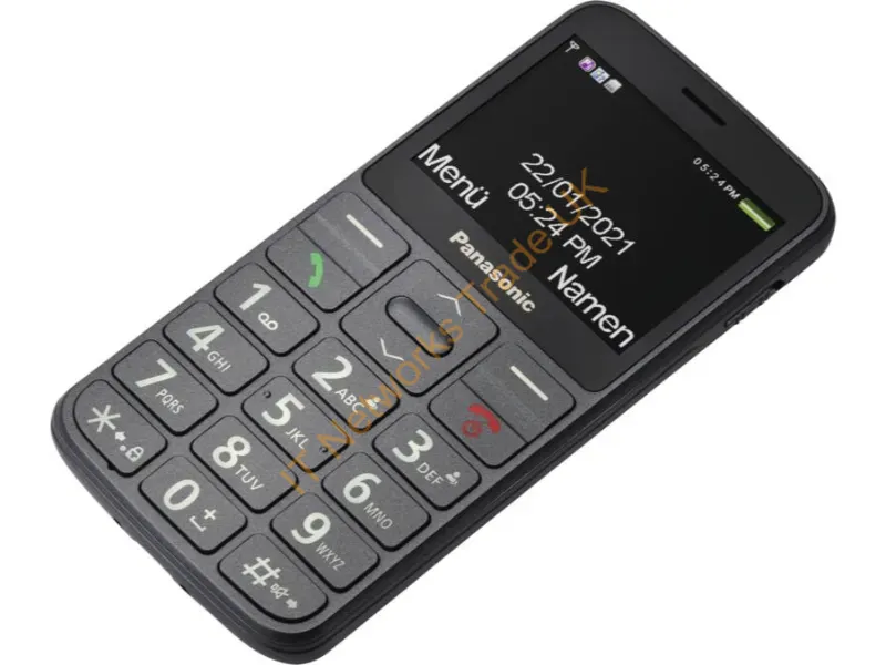 KX-TU160EXG - Panasonic KX-TU160EXG mobile phone 6.1 cm (2.4") 96 g Black Senior phone