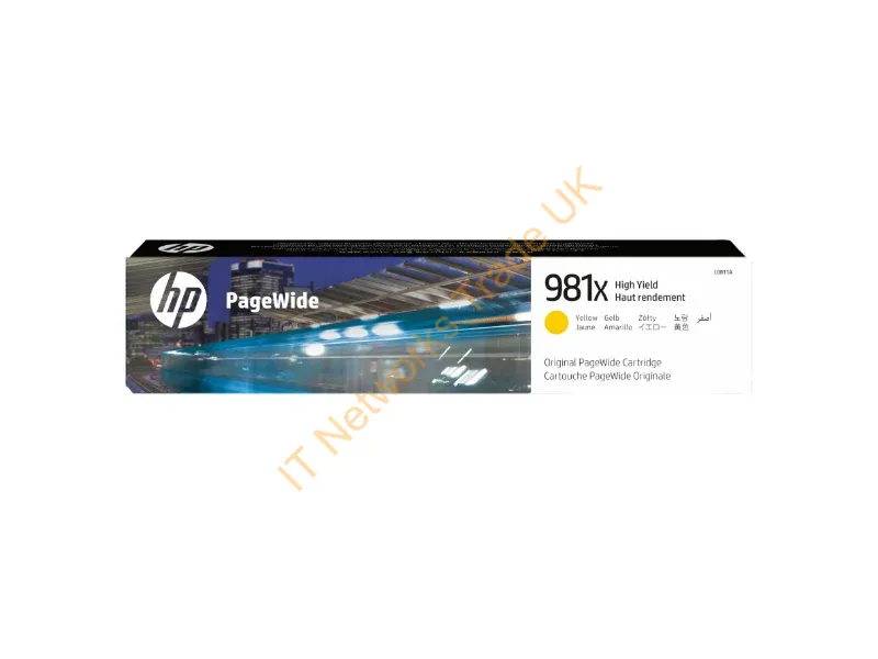HP L0R11A (981X) Ink cartridge yellow, 10K pages, 114ml Printer