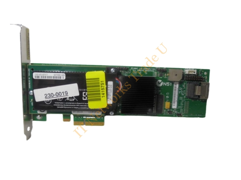 L1-01116-04 LSI Logic MegaRAID 8704ELP 4-Port 3GB/s PCI-Express SAS Controller Card Storage