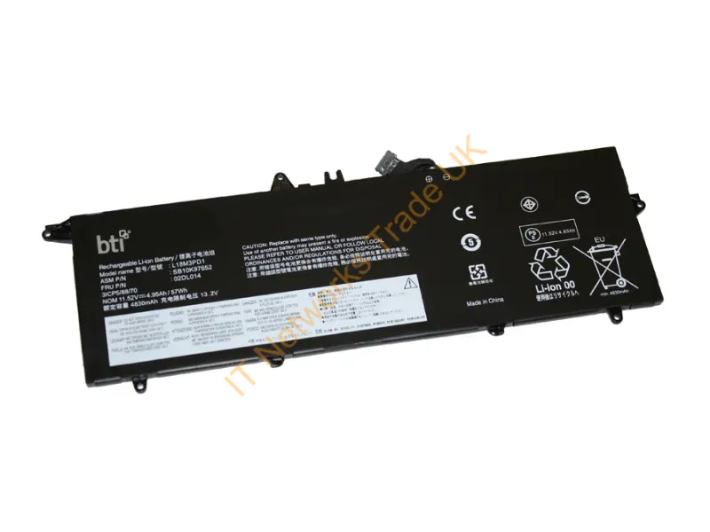 L18L3PD1-BTI - Bti L18L3Pd1- Industrial Rechargeable Battery Lithium-Ion (Li-Ion) 4950 Mah 11.52 V