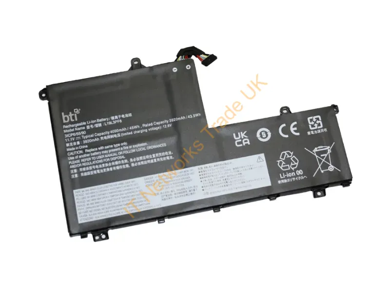L19L3PF8-BTI - Bti L19L3Pf8- Industrial Rechargeable Battery Lithium-Ion (Li-Ion) 3920 Mah 11.1 V