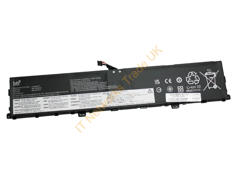L20M4P75-BTI - Bti L20M4P75- Industrial Rechargeable Battery Lithium-Ion (Li-Ion) 5805 Mah 15.52 V