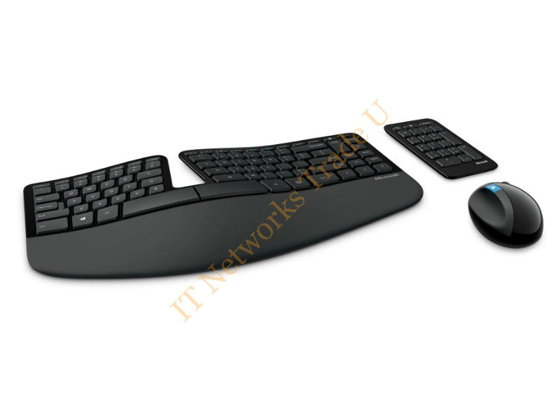 L5V-00008 - Microsoft Sculpt Ergonomic Desktop RF Wireless German Black Keyboards