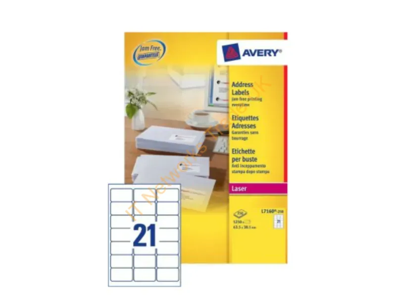 L7160-250 - Avery L7160-250 addressing label Self-adhesive label White