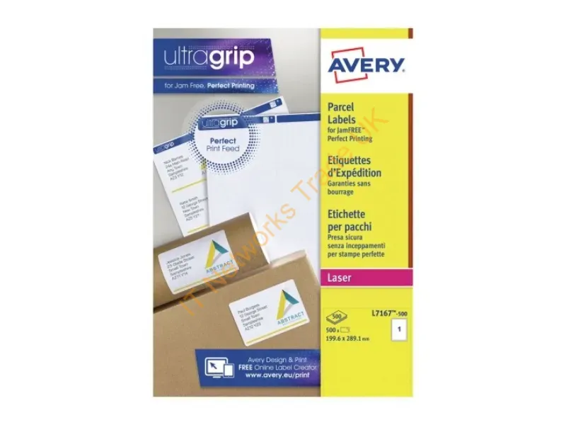 L7167-500 - Avery L7167-500 self-adhesive label Rectangle Permanent White 500 pc(s)