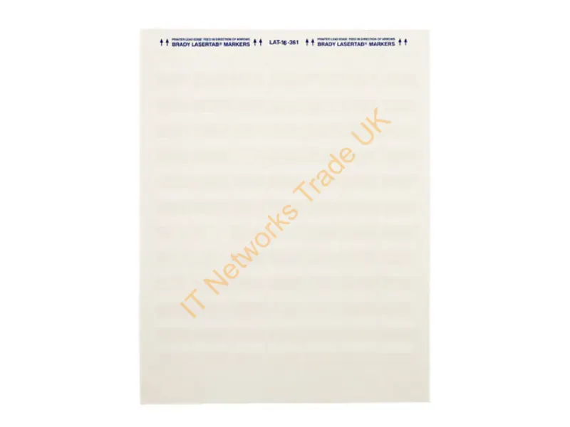 LAT-16-361-1 - Brady 24565 Translucent, White Self-Adhesive Printer Label