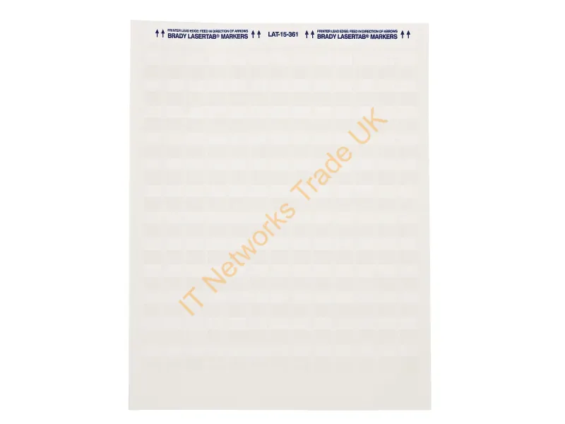 LAT-27-361-1 - Brady Lat-27-361-1 Printer Label Transparent, White Self-Adhesive Printer Label