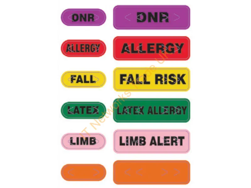 LB-ALERT-AZ - Zebra Lb-Alert-Az Non-Adhesive Label 1000 Pc(S) Multicolor Rectangle