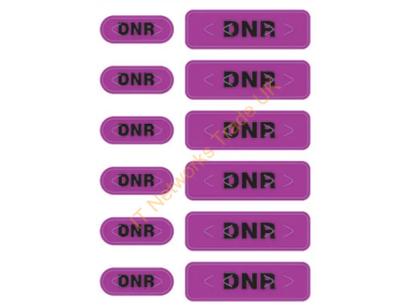 LB-ALERT-DNR-PUR - Zebra Lb-Alert-Dnr-Pur Non-Adhesive Label 1000 Pc(S) Black, Purple Rectangle