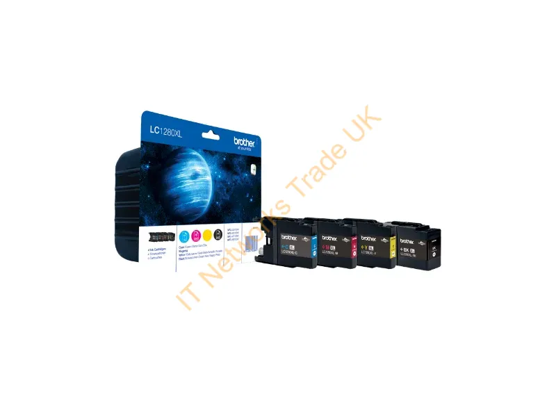 Brother High Yield Ink Cartridge Pack: Cyan / Magenta / Yellow / Black Printer