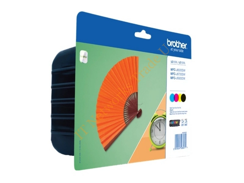 Brother LC-129XLVALBPDR Ink cartridge multi pack, 1x2400pg + 3x1200pg, Pack qty 4 Printer