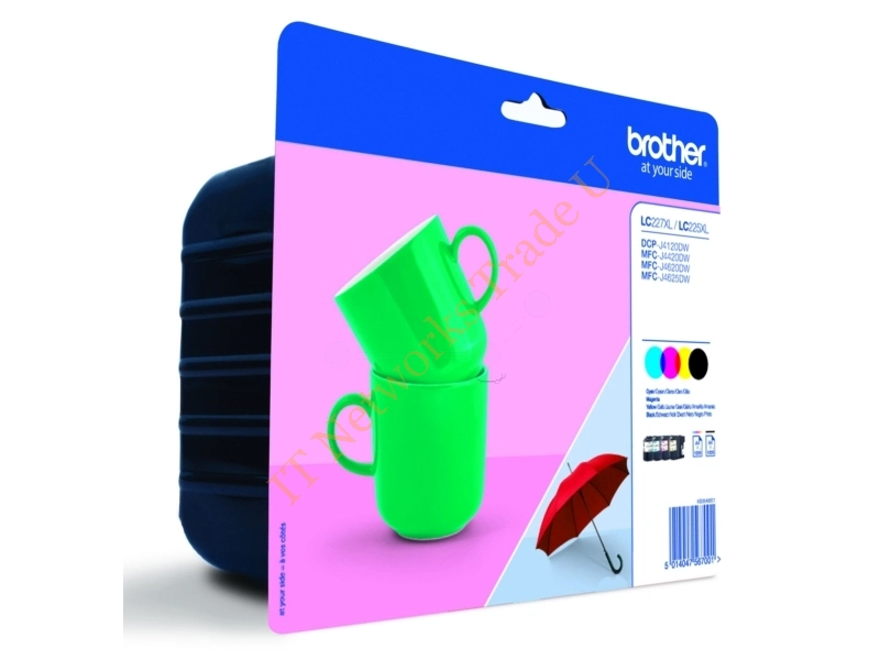 Brother LC-227XLVALBPDR Ink cartridge multi pack, 1.2K pages, Pack qty 4 Printer