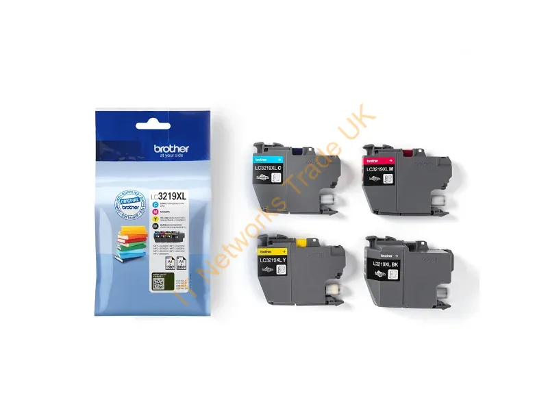 Brother LC-3219XLVAL 3000pages 1500pages Black, Cyan, Magenta, Yellow ink cartridge Printer
