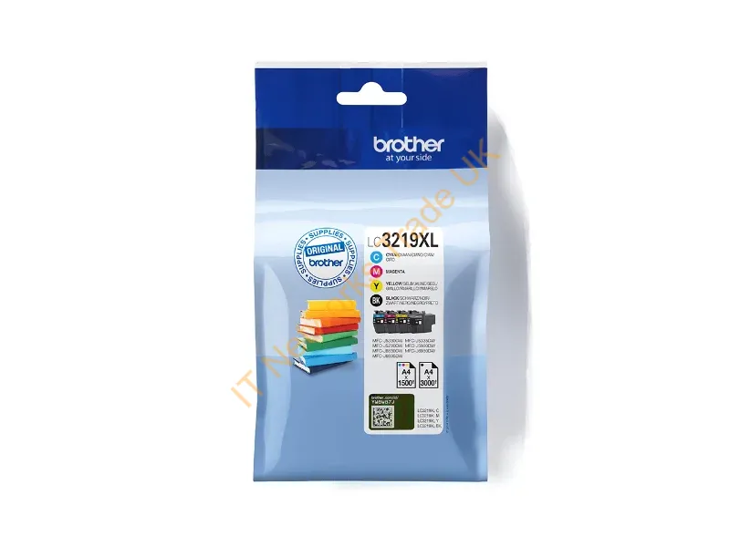 Brother LC-3219XLVALDR Ink cartridge multi pack, 3000pg + 3x1500pg, Pack qty 4 Printer