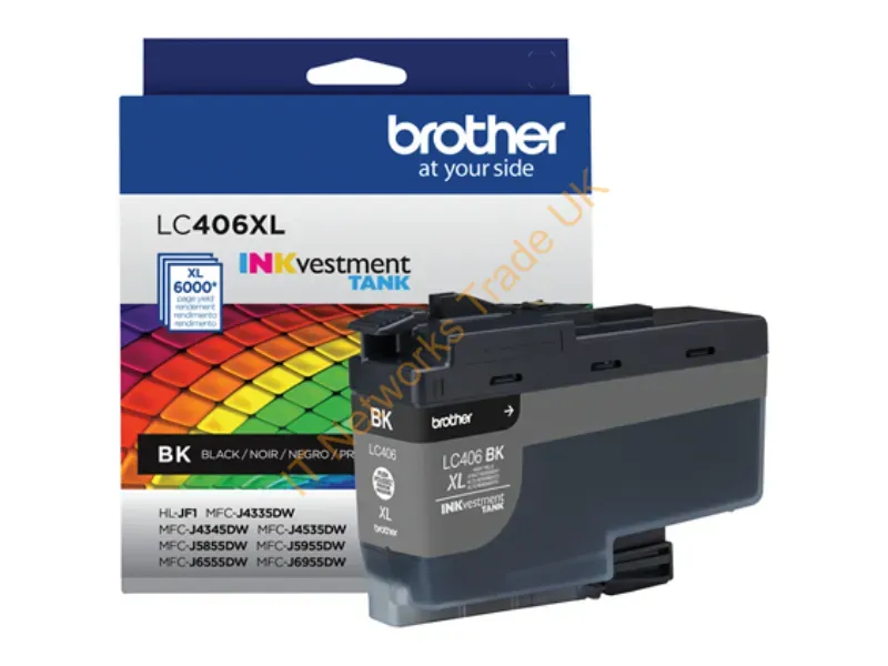 LC406XLBKS - Brother Lc406Xlbks Ink Cartridge 1 Pc(S) Original High (Xl) Yield Black