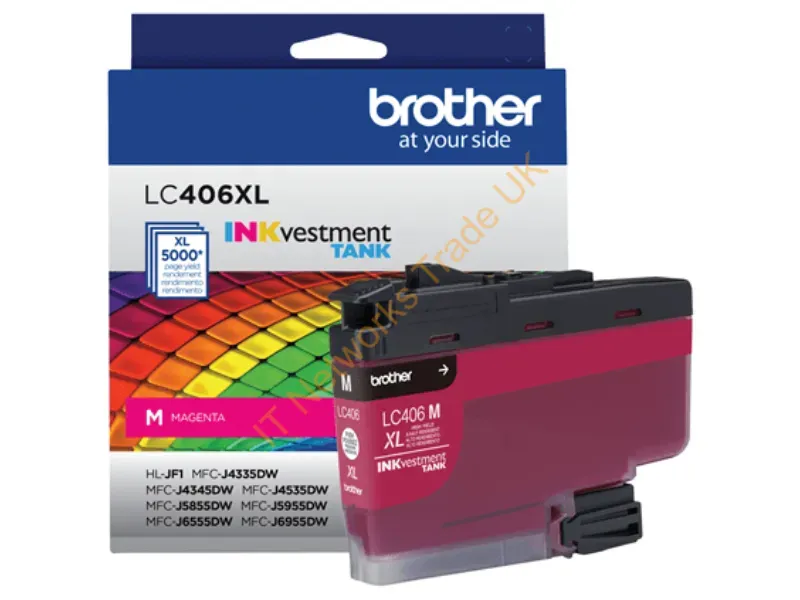 LC406XLMS - Brother Lc406Xlms Ink Cartridge 1 Pc(S) Original High (Xl) Yield Magenta