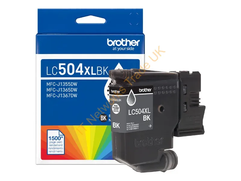 LC504XLBKS - Brother Lc504Xlbks Ink Cartridge 1 Pc(S) Original High (Xl) Yield Black