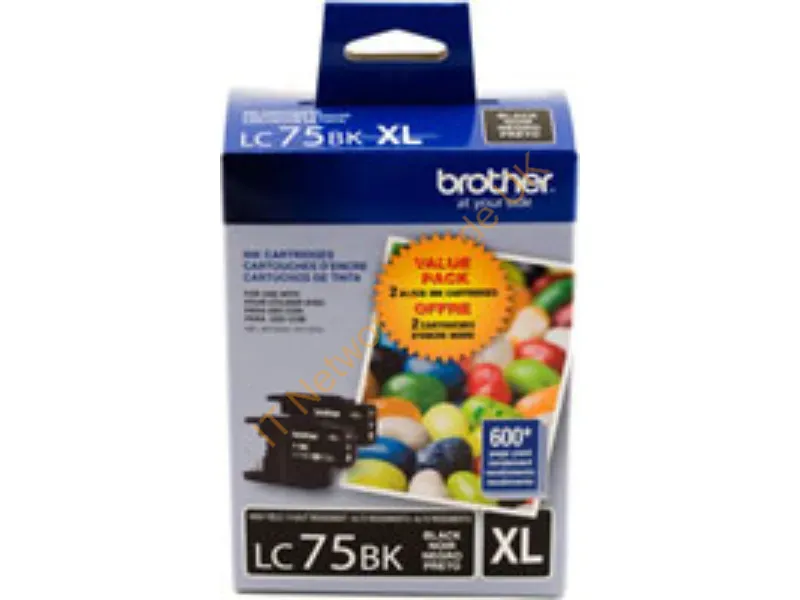 LC752PKS - Brother Lc752Pks Ink Cartridge 2 Pc(S) Original High (Xl) Yield Black