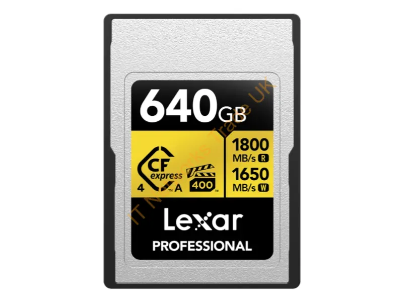 LCAGOLD640G-RNENG - Lexar Lcagold640G-Rneng Memory Card 640 Gb Cfexpress Type A