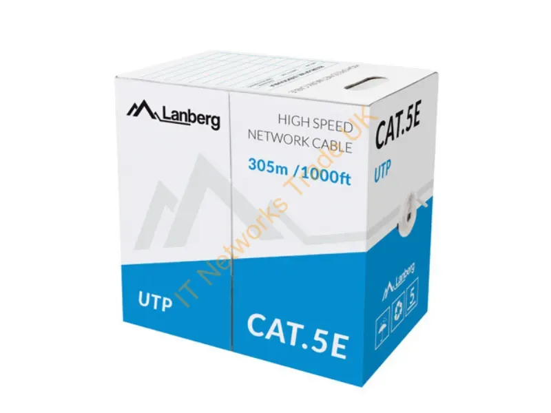 LCU5-11CU-0305-S - Lanberg LCU5-11CU-0305-S networking cable Grey 305 m Cat5e U/UTP (UTP)