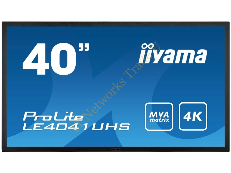 LE4041UHS-B1 - iiyama LE4041UHS-B1 Digital signage flat panel 39.5" LED 4K Ultra HD Black signage display LED TV