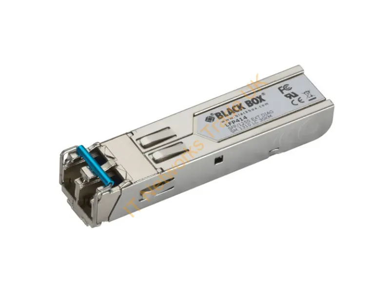 LFP414 Black Box 1.25Gbps EXT DIAG SM 1310nm LC Connector 30KM SFP Transceiver Module