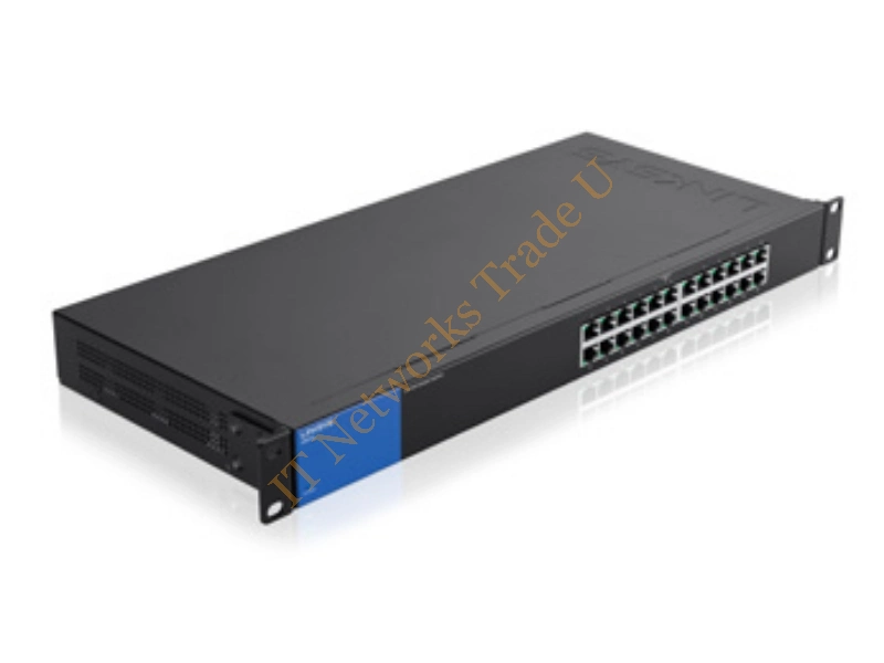 LGS124-UK - Linksys LGS124-UK Unmanaged network switch Gigabit Ethernet (10/100/1000) 1U Black network switch