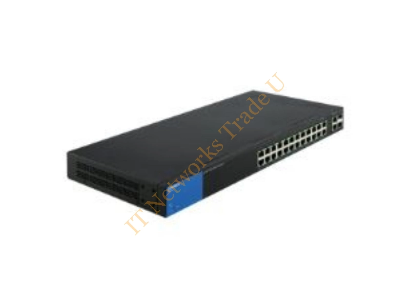 LGS326P-UK - Linksys LGS326P Managed network switch Gigabit Ethernet (10/100/1000) Power over Ethernet (PoE) Black, Blue