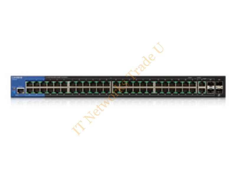LGS552P-UK - Linksys LGS552P-UK Managed network switch L2/L3 Gigabit Ethernet (10/100/1000) Power over Ethernet (PoE) 1U Black network switch