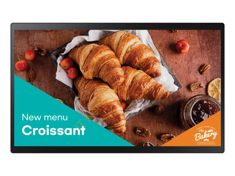LH24QBCTBGCXEN - Samsung QB24C-T Digital signage flat panel 61 cm (24") LED Wi-Fi 250 cd/m� Full HD Black Touchscreen Built-in processor Tizen 7.0 16/7