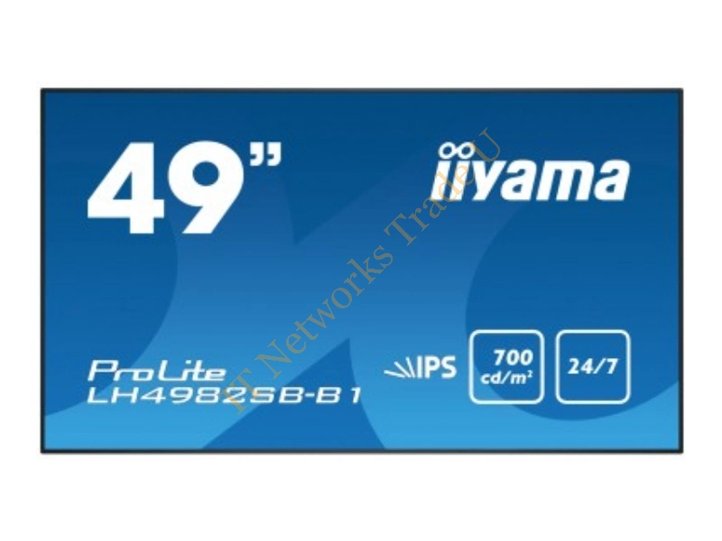 LH4982SB-B1 - iiyama LH4982SB-B1 49" LED Full HD Black signage display LED TV