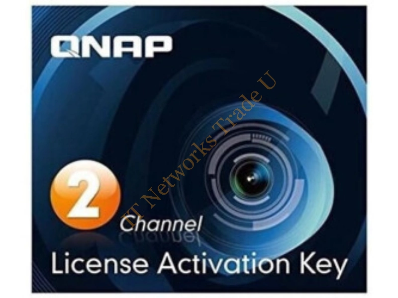 LIC-CAM-NAS-2CH QNAP LIC-CAM-NAS-2CH 2 Camera License Activation Key for Surveillance Station Pro Software License