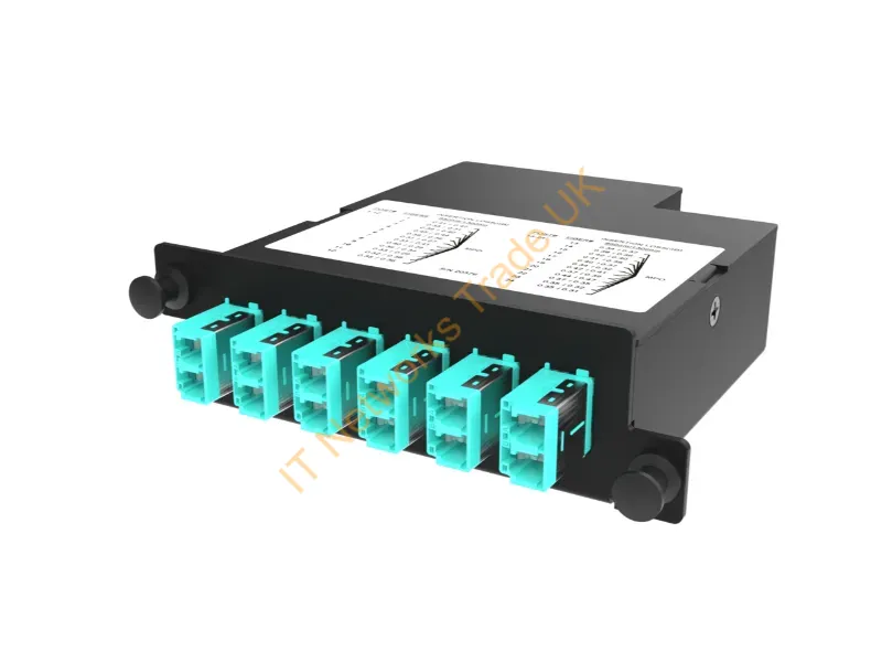 LM4-LC12H-1A4UN - Legrand Lm4-Lc12H-1A4Un Fiber Optic Adapter Lc/Mtp Aqua Color, Black