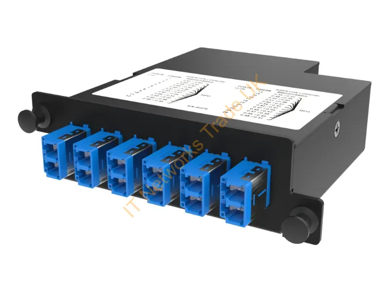 LM4-LC12J-1A3UN - Legrand Lm4-Lc12J-1A3Un Fiber Optic Adapter Lc/Mtp Black, Blue