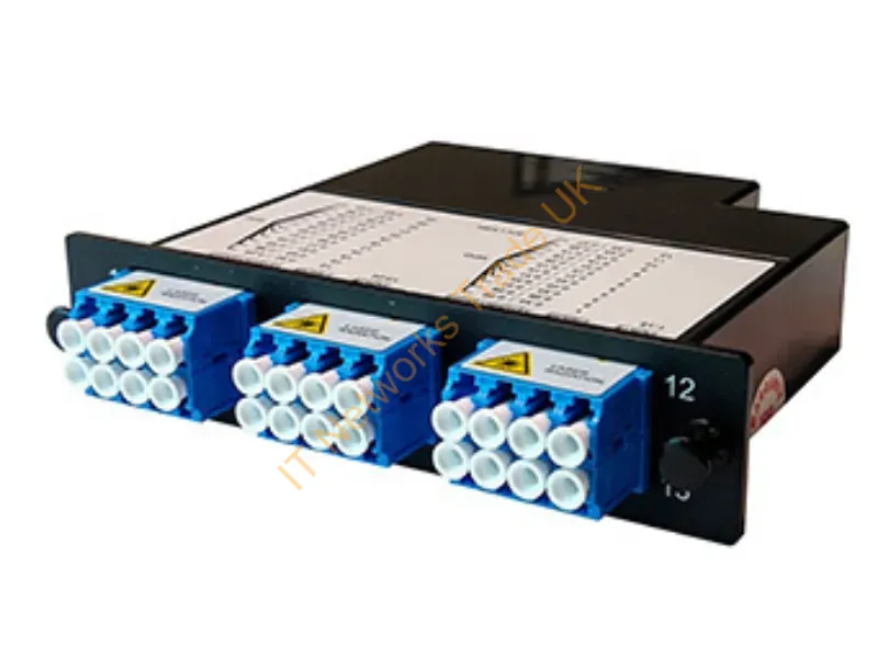 LM4-LC24J-3C2UN - Legrand Lm4-Lc24J-3C2Un Fiber Optic Adapter Lc/Mpo Black, Blue