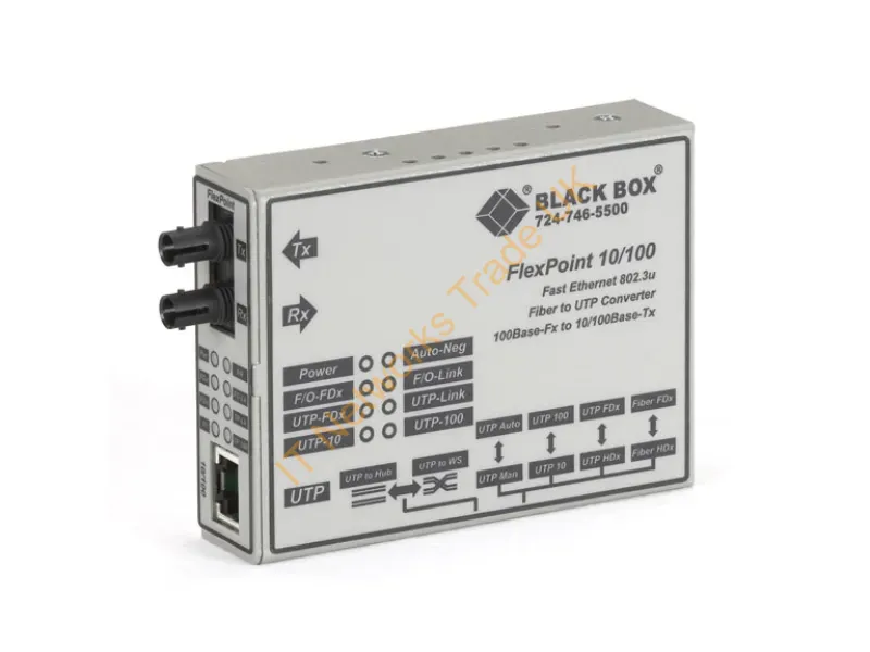 LMC100A-R3 - Black Box Lmc100A-R3 Network Media Converter 100 Mbit/S Multi-Mode Gray