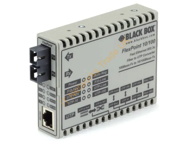 LMC100A-SC-R3 - Black Box Flexpoint 10/100 Basetx Network Media Converter Internal 100 Mbit/S Multi-Mode Gray